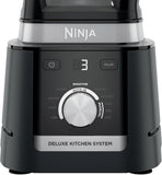 Ninja CO905KS Deluxe Kitchen System, 1600 WP Auto-IQ Base, 88-oz. Picther, 9-cup Deluxe Food Processor, (2) 24-oz. Single-Serve Cups