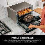 NINJA DT201 Foodi 10-in-1 XL Pro Air Fry Digital Countertop Convection Toaster Oven with Dehydrate and Reheat, 1800 Watts, Stainless Steel Finish