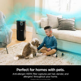 Shark Air Purifier MAX with NanoSeal HEPA, Cleansense IQ, Odor Lock, Cleans up to 1200 Sq. Ft. and 99.98% of particles, dust, allergens, smoke, 0.1?€?0.2 microns, Grey, HP202