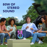 Anker Soundcore Rave Neo 2 SE Bluetooth Speaker with 80W Stereo Sound, Light Show, IPX7 Waterproof (Floats on Water) 18H Playtime, Customizable EQ & Bass Up for Party, Tailgating, Indoor Outdoor