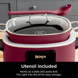 Ninja MC1000 Foodi PossibleCooker 8.5 Quart Multi-Cooker, with 4-in-1 Slow Cooker, Dutch Oven & More, Glass Lid & Integrated Spoon, Nonstick, Oven Safe Pot to 500°F
