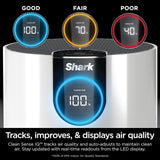Shark HP102 Air Purifier with Nanoseal HEPA, Cleansense IQ, Odor Lock, Cleans up to 500 Sq. Ft, White