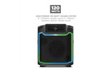 ION iPA125C Pathfinder 280 8-in. 120-Watt All-Weather Bluetooth Rechargeable Speaker with FM Radio and LED Lighting