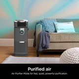 Shark HC452 3-in-1 Air Purifier, Heater & Fan with NanoSeal HEPA, Cleansense IQ, Odor Lock, for 500 Sq. Ft, Captures 99.98% of Particles, Dust, Allergens & Smoke, 0.1–0.2 Microns, Grey