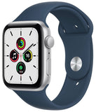 Apple Watch SE 2021 MKQ43 GPS 44mm Silver Aluminium Abyss Blue Sport Band