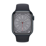 Apple Watch Series 8 (GPS+CELLULAR) 45mm Midnight Aluminum Case with Midnight Sport Band - Size:M/S -  (MNVJ3LL/A)
