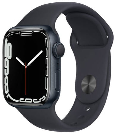Apple Watch Series 7 (GPS) 45mm Midnight Aluminum Case with Midnight Sport Band (MKN53LL)