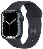 Apple Watch Series 7 45mm (GPS + CELLULAR) Midnight Aluminum Case with Midnight Sport Band (MKJA3LL)