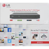LG Blu-ray Disc Player 3D-Capable, Streaming Services, Wi-Fi BPM55