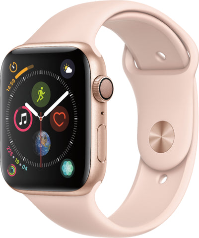 Apple Watch Series 4 ( GPS ) 44mm -Gold Aluminum Case with Pink Sand Sport Band (MU6F2LL/A)