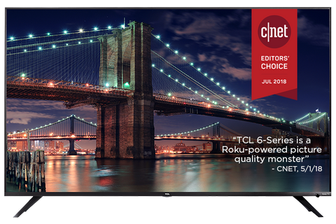 TCL 55" CLASS 6-SERIES 4K UHD DOLBY VISION HDR ROKU SMART TV  ( 55R613 )
