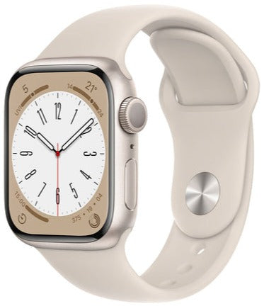 Apple Watch Series 8 (GPS) 41mm Starlight Aluminium Case