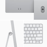 Apple iMac 24" 4.5K Retina display (Spring 2021) (MGPC3LL/A) (M1 3.20 GHz / 256GB SSD / 8GB RAM / 8-Core GPU) - Silver