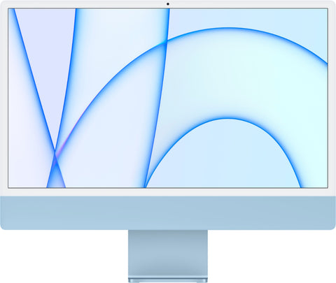 Apple iMac 24" 4.5K Retina display (Spring 2021) (MJV93LL/A) (M1 3.20 GHz / 256GB SSD / 8GB RAM / 7-Core GPU) - Blue