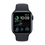 Apple Watch SE 2 40mm (GPS+CELLULAR) - Midnight Aluminum Case With Midnight Sport Band- Size:M/L - (MNTN3LL/A)