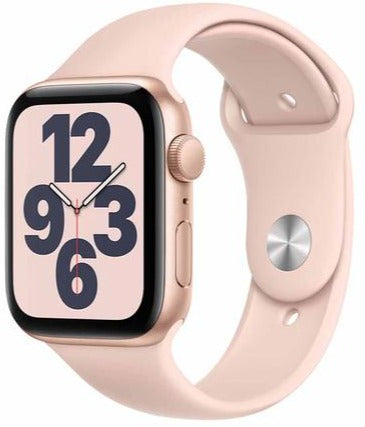 Apple Watch SE (GPS + Cellular) 40mm Gold Aluminum Case with Pink Sand Sport Band - (MYEA2LL/A)