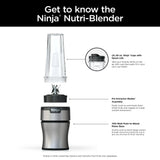Ninja Nutri-Blender 700-Watt Personal Blender, 2 20 oz Dishwasher-Safe To-Go Cups (BN300)