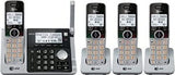 AT and T CL83464 DECT 6.0 Cordless Handset - 4 handset - Caller ID - Metallic Grey