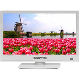 Sceptre 16" Class HD (720P) White LED TV (E168WV-SS)