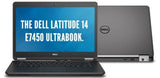 DELL LATITUDE E7450 14" INTEL CORE I5-5300U 2.3 Ghz 4 GB 128 GB SSD