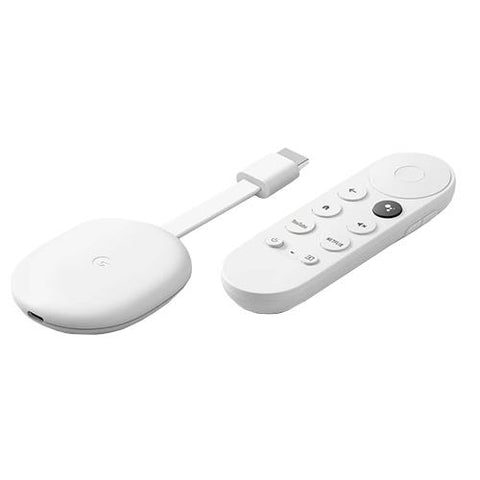 Google Chromecast with Google TV, 4K 60fps HDR Streaming - Snow