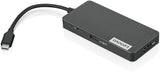 Lenovo USB-C 7-in-1 Hub, with USB-C Laptop Charging Port, USB 3.1, USB 2.0, HDMI, TF Card Reader, SD Card Reader, GX90T77924, Iron Grey