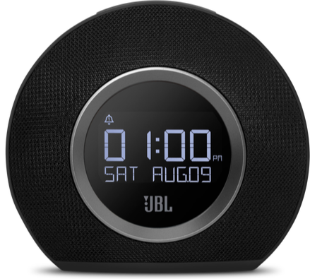 JBL Horizon Bluetooth clock radio with USB charging and ambient light