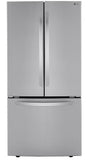 LG 33 in. W 25 cu. ft. French Door Refrigerator with Filtered Ice Maker in PrintProof Stainless Steel (LRFCS2503S)