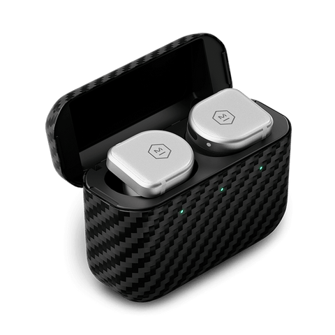 Master & Dynamic MW08 Sport Active Noise-Cancelling True Wireless Earbuds (Silver Sapphire Glass)