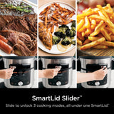Ninja Foodi XL 8 Qt. Pressure Cooker Steam Fryer with SmartLid, 14-in-1 that Air Fries, Bakes & More, with 3-Layer Capacity, 5 Qt. Crisp Basket , Silver/Black (OL601)