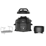 Ninjia Foodi Cooker, Pressure Cooker, Air Fryer All-in-One 6.5 qt White/Black  (OP302HW)