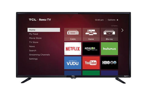 TCL 40FS3750 40"  1080P 120 HZ LED ROKU SMART TV