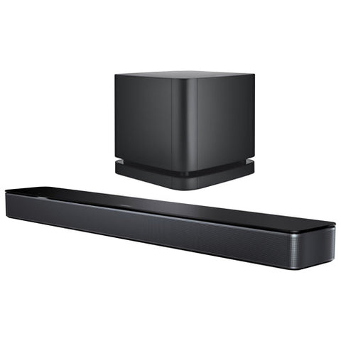 Bose Soundbar 300 Voice Control Smart Speaker with Base Module 500 Subwoofer - Black