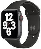 Apple Watch SE 44mm (GPS+CELLULAR) Space Gray Aluminum, Black Sport Band (MYER2LL/A)