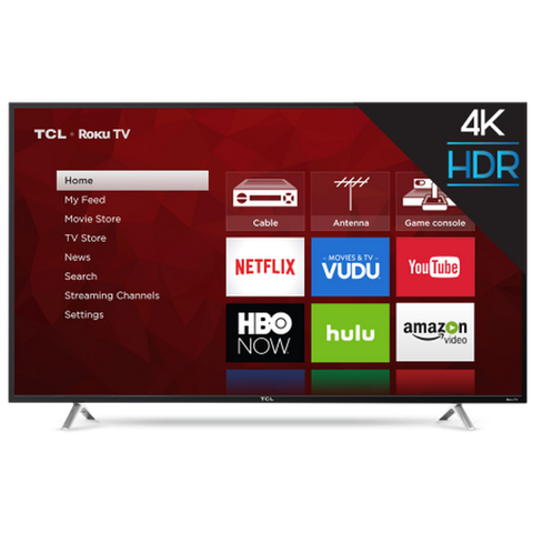 TCL 55" Class 4K UHD LED Roku Smart TV HDR 4 Series ( 55S425 )