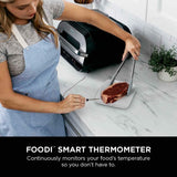 . Ninja FG551 Foodi Smart XL 6-in-1 Indoor Grill with Air Fry, Roast, Bake, Broil & Dehydrate, Smart Thermometer (FG551)