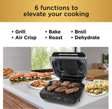 . Ninja FG551 Foodi Smart XL 6-in-1 Indoor Grill with Air Fry, Roast, Bake, Broil & Dehydrate, Smart Thermometer (FG551)