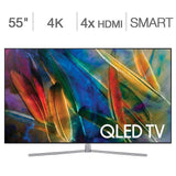 Samsung 55" 4K UHD HDR QLED Tizen Smart TV (QN55Q75FMFXZA)