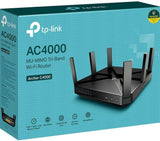 TP-LINK Archer AC4000 Tri-Band Wi-Fi Router, Black